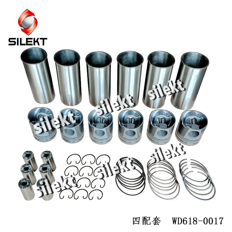 Cylinder Liner Kit Wd618 Piston 612600030017 Auto Engine Diesel Sleeve Parts